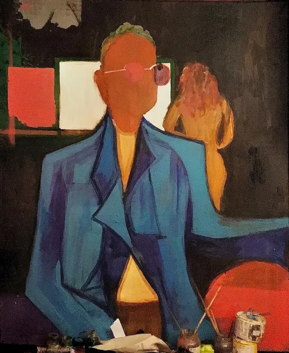 Acryl und Lack auf Leinwand  80x 120 cm