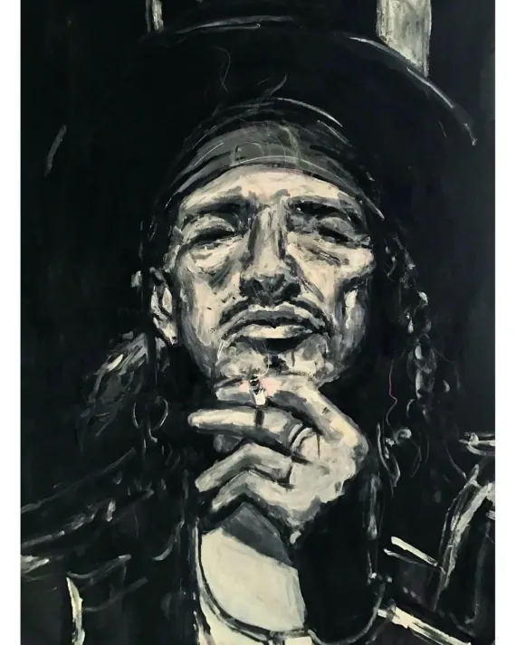 Lack und Öl auf Kunststoff  120x90cm