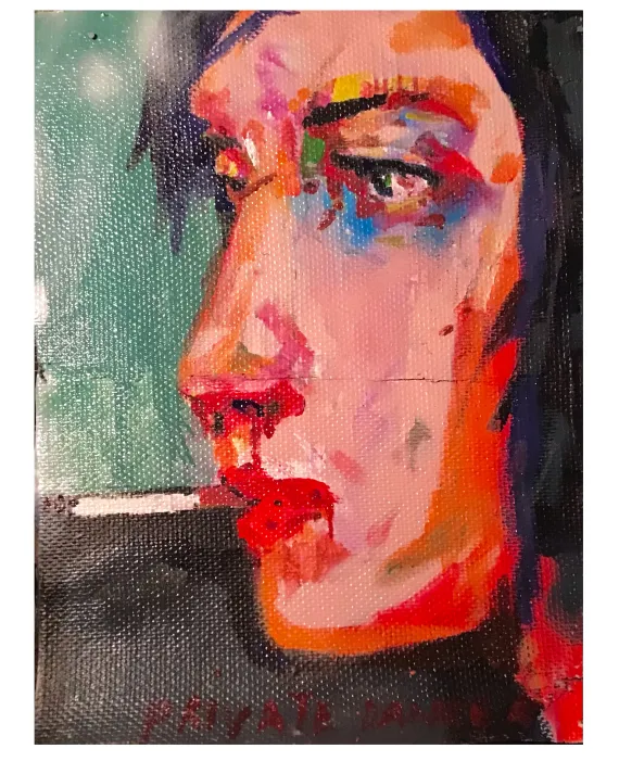 Öl auf Leinwand  120 x 90 cm