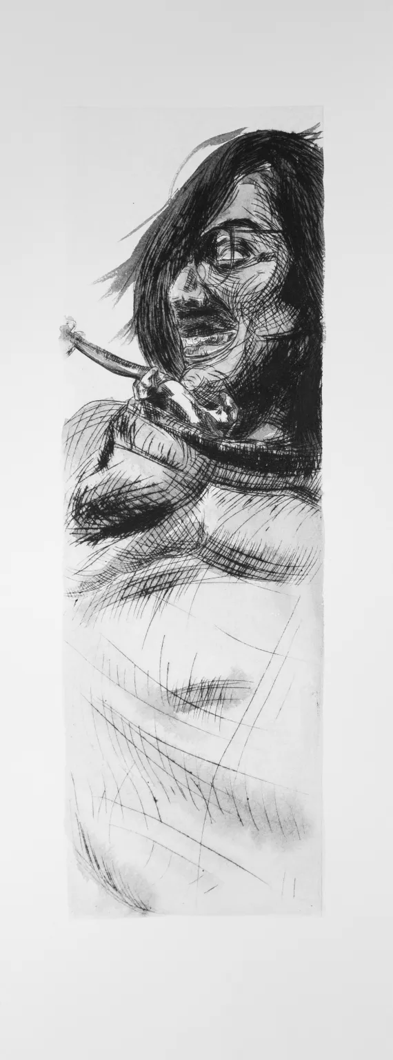 Jonas mit Ratte im Pullover