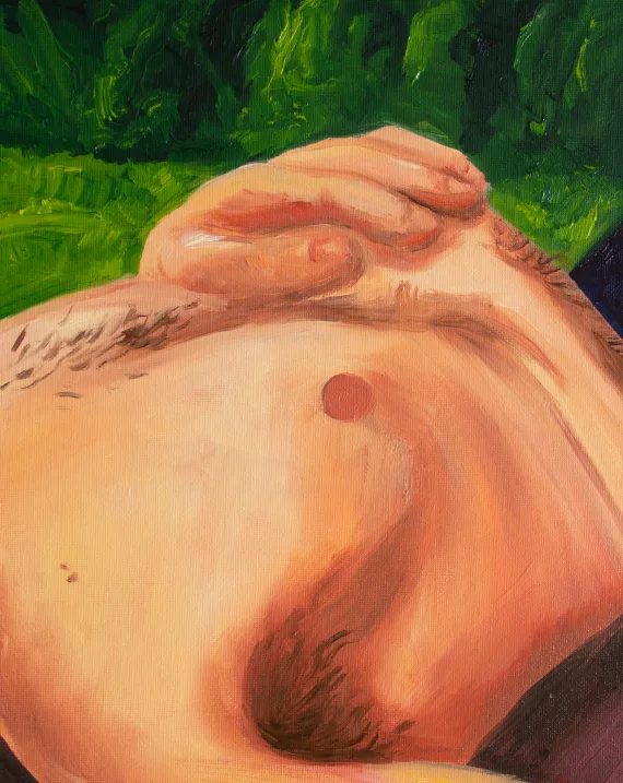 Hände und Brustkorb von Jonas