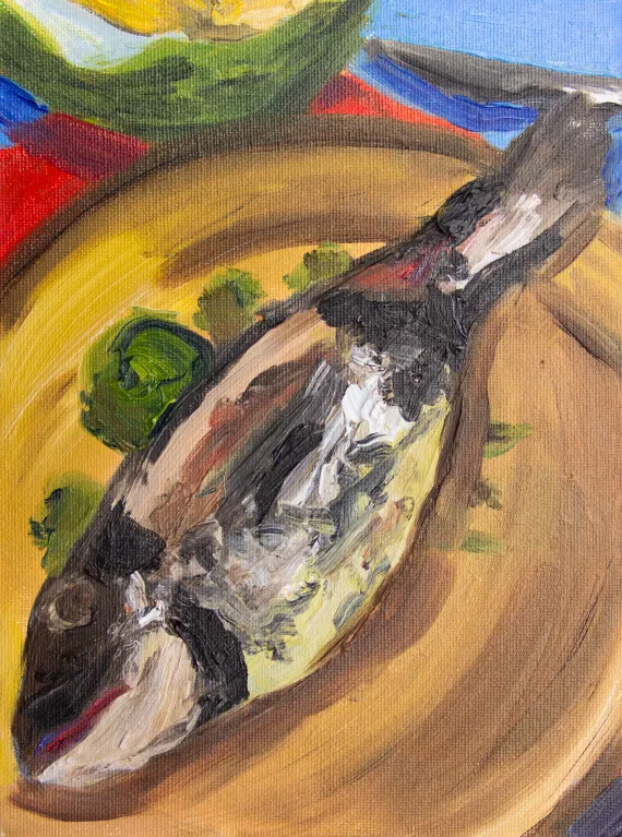 Malerei eines Fisches