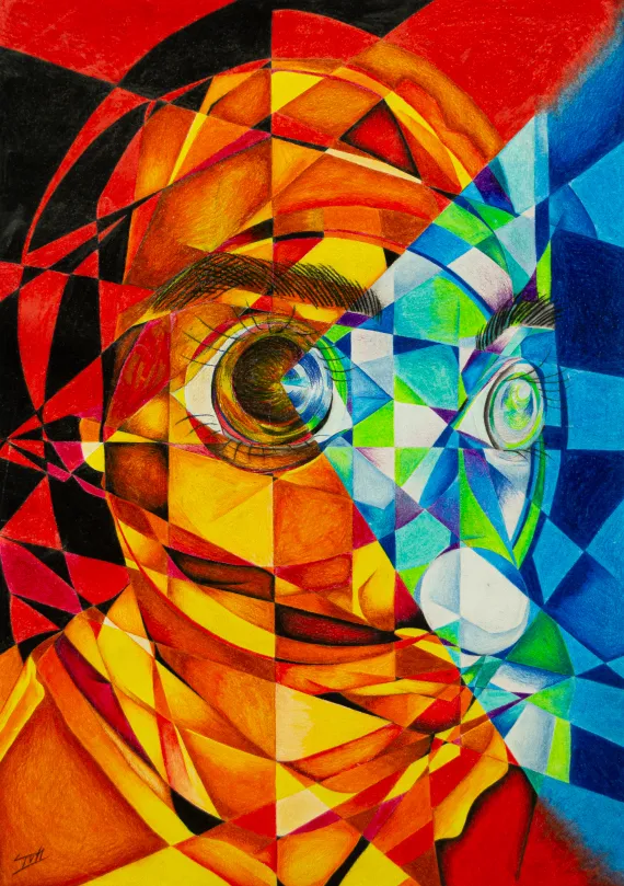 Coloured pencils, 2024/ 42 x 29.7 cm