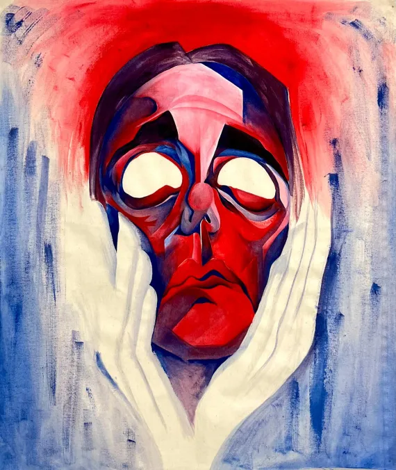 Textile paint over textile, 2026