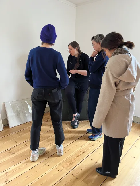 Die Klasse im Atelier von Alice Gericke