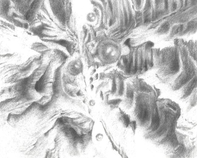 -Untitled 19- x 20 - Charcoal and pencil on paper - 2022