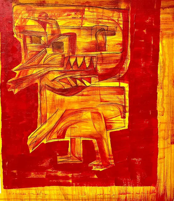 acrylics on wood 